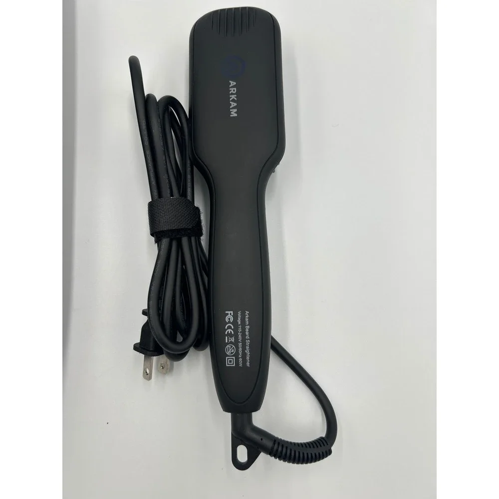 Arkam Beard Straightener Brush for Men Ionic Ceramic Hair Grooming Kit Black 60W
